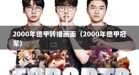 2000年德甲转播画面（2000年德甲冠军）