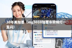 30年美加墨（mg3010加墨水故障灯一直闪）