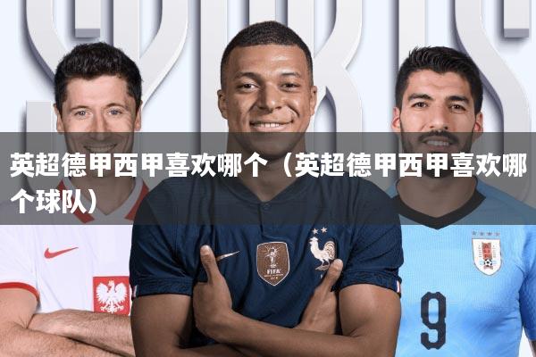 英超德甲西甲喜欢哪个(英超德甲西甲喜欢哪个球队)