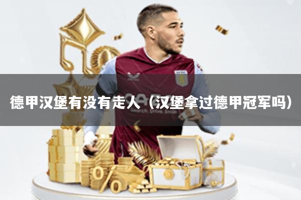 德甲汉堡有没有走人(汉堡拿过德甲冠军吗)